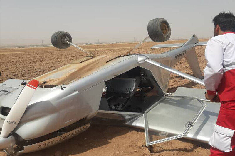 لاشه هواپیمای پایپر در ساوجبلاغ رویت شد
