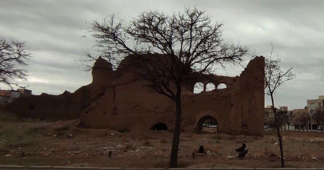 عمارت قاجاری محل گشت و گذار مرغ و خروس‌ها/ عکس