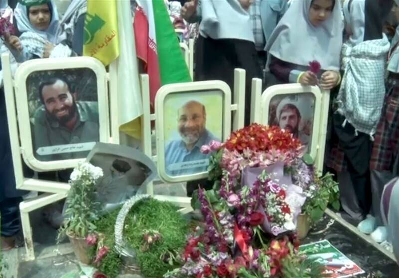 حال و هوای مزار شهید زاهدی پس از ‌موشک‌باران اسرائیل