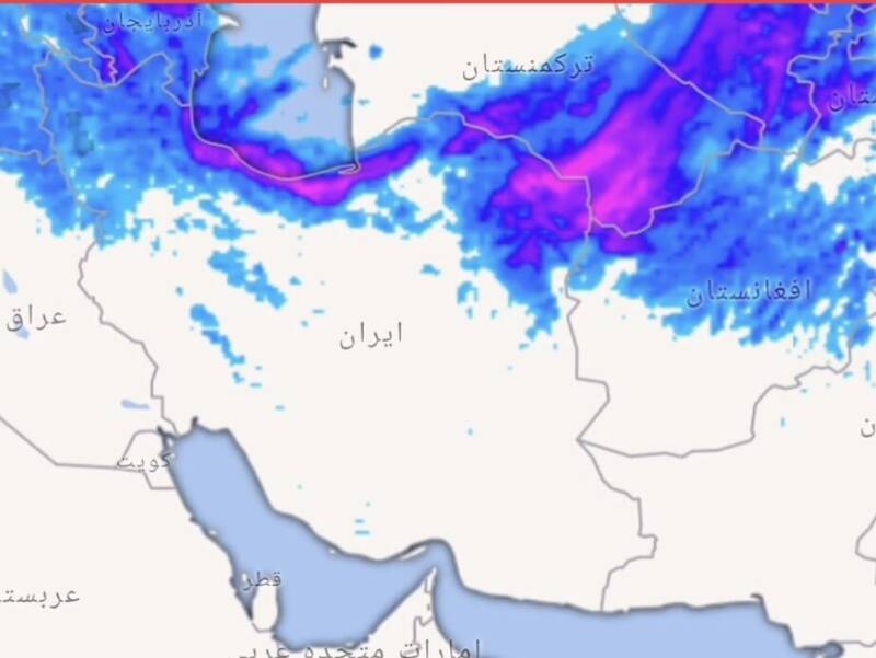 بارش‌های خطرناک در راه ایران +فیلم