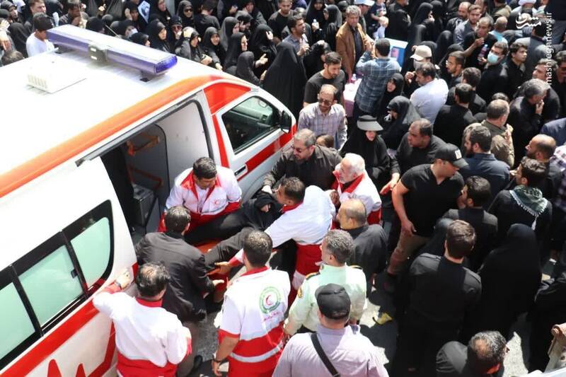 امدادرسانی به هزار تن از حاضران در آیین تشییع شهید جمهور