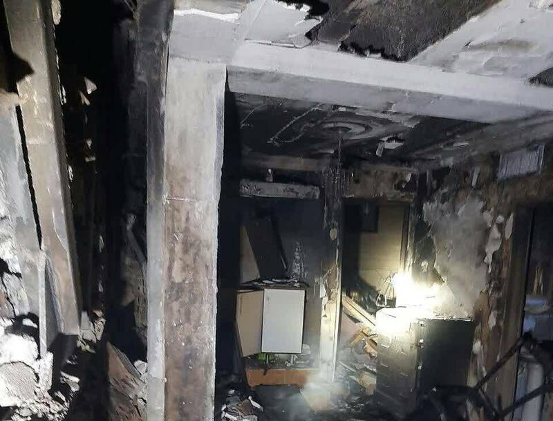 انفجار و آتش‌سوزی ساختمان مسکونی در تهران +عکس