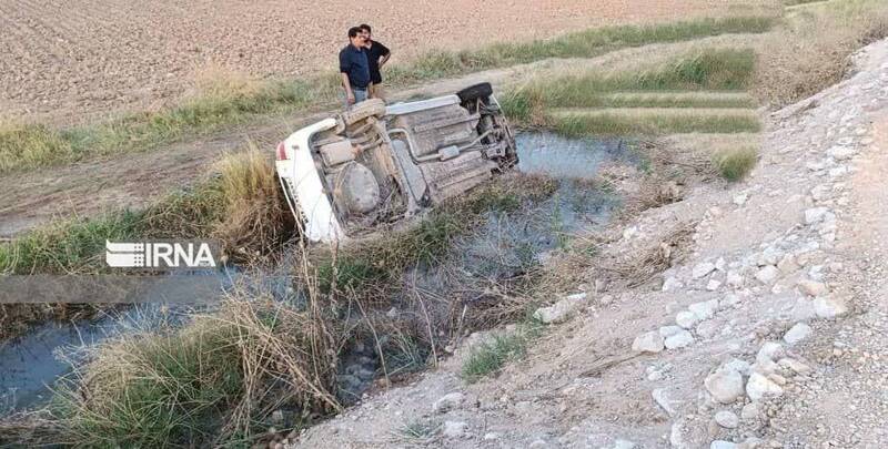 واژگونی خودروی تیبا ۶ مصدوم برجا گذاشت