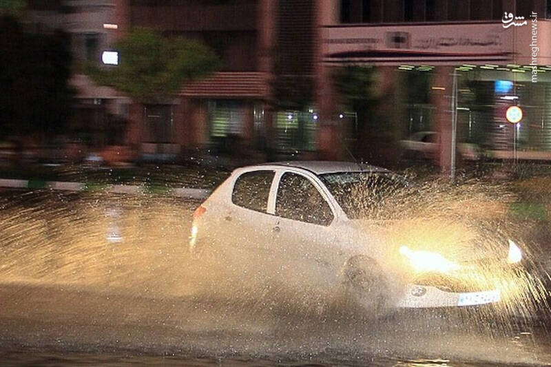 بارش شدید باران در رشت بارش شدید باران در رشت