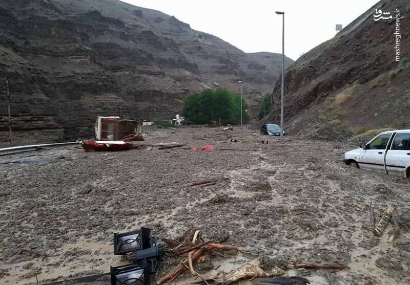 وضعیت محور کندوان پس از وقوع سیل