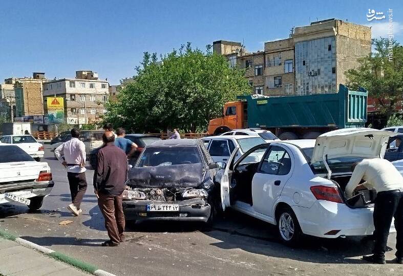 مشرق نیوز – عکس/ تصادف زنجیره‌ای در بزرگراه چراغچی مشهد