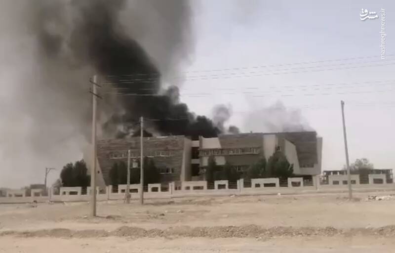 آتش‌سوزی در دانشکده علوم پزشکی ایرانشهر