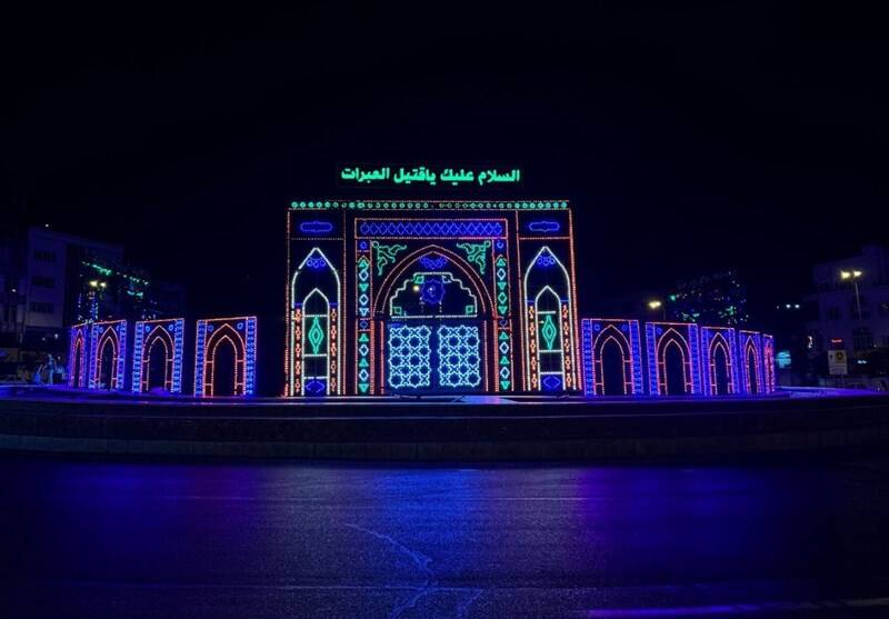 رونمایی از دیواره نوری حرم امام حسین(ع) + عکس