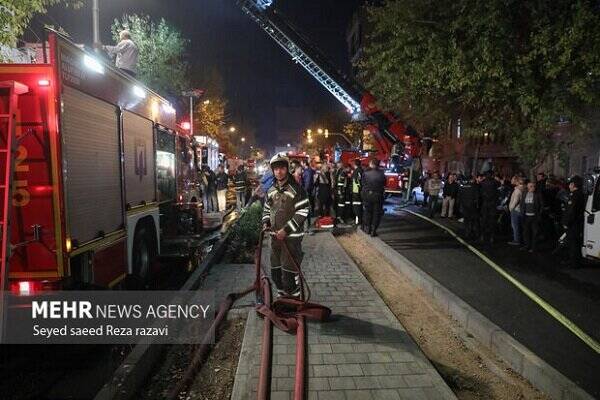 آتش سوزی خوابگاه دخترانه در تهران آتش سوزی خوابگاه دخترانه در تهران