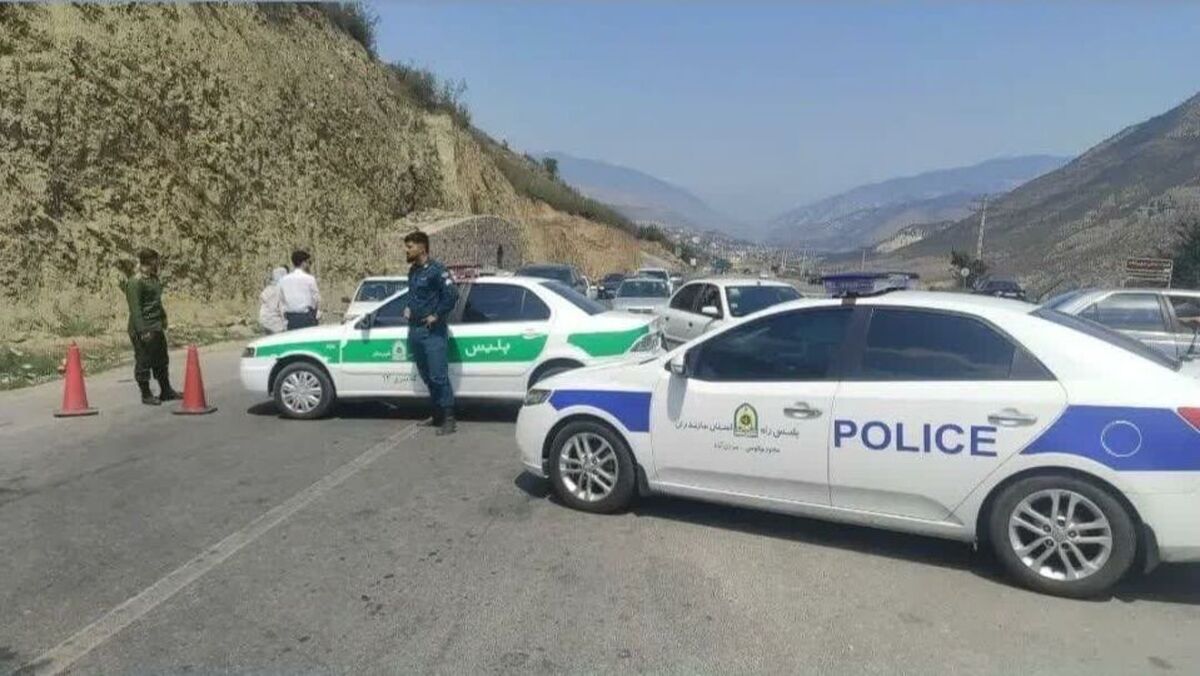 جاده چالوس مرزن آباد بسته شد جاده چالوس مرزن آباد بسته شد