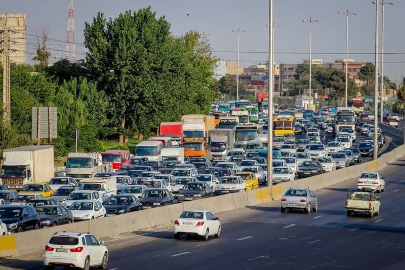 ترافیک سنگین در آزادراه قزوین – کرج – تهران