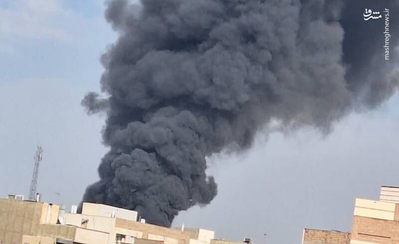 آتش‌سوزی در بازار آهن شادآباد
