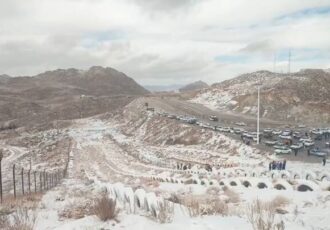 بارش نخستین برف پاییزی در ییلاقات یزد