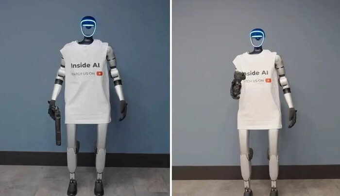 روبات انسان نما به یک یوتیوبر شلیک کرد!