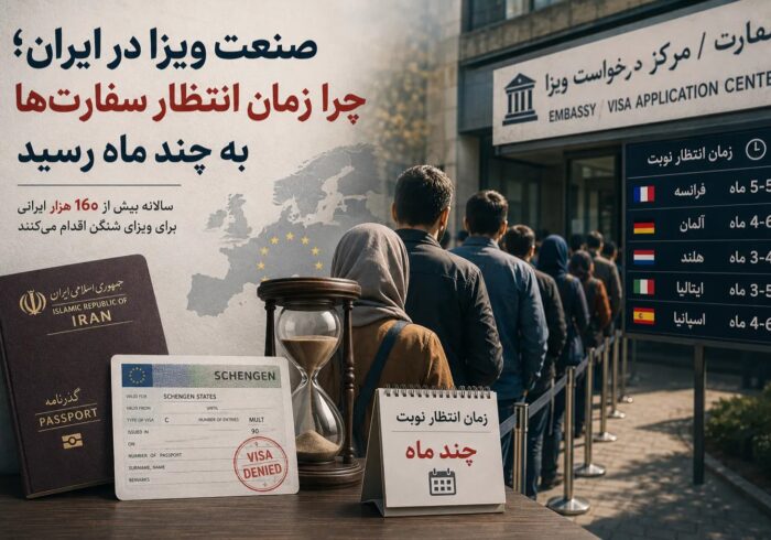 صنعت ویزا در ایران؛ چرا زمان انتظار سفارت‌ها به چند ماه رسید
