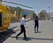 انتقال هوایی مادر باردار و بیمار قلبی در مراسم تشییع