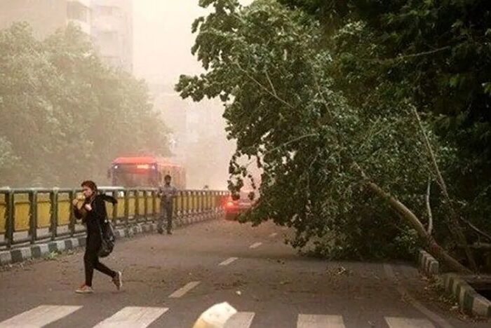 هشدار افزایش وزش باد در تهران
