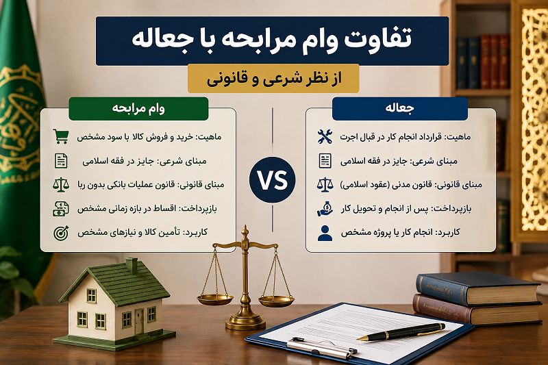 تفاوت وام مرابحه با جعاله در چیست؟ تفاوت وام مرابحه با جعاله در چیست؟